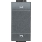 Pulsante doppio interbloccato BTicino L4037N Living Light