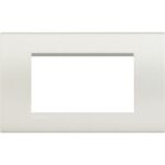 Placca quadra 4 moduli BTicino LNA4804BI Light