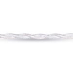 Cavo treccia tessile 3x1 bianco Gambarell 10008 1mt