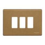 Placca 3 moduli BTicino 503/3/BR Magic